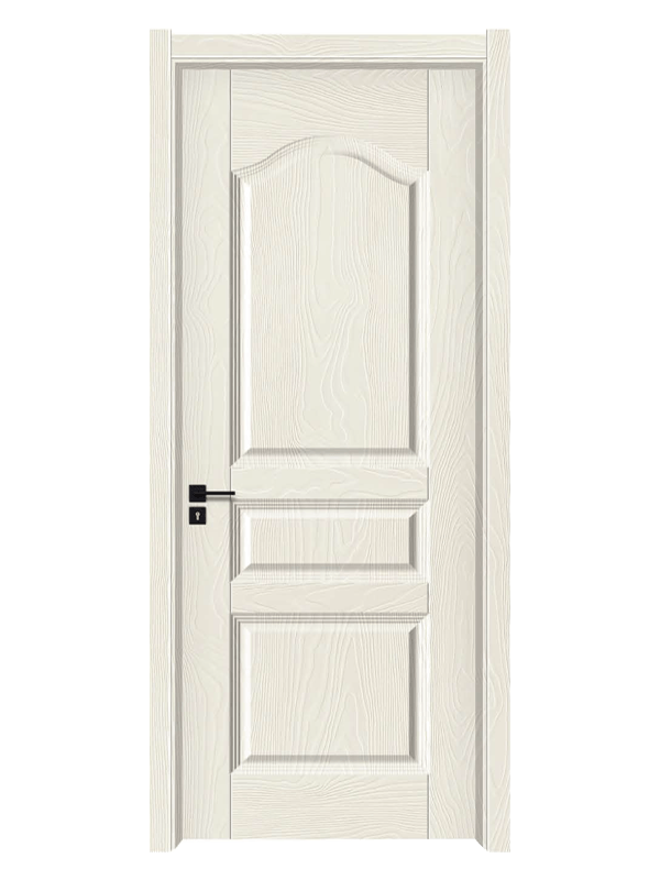 LH-6005 3Panel Melamine Door Warm White Wooden Grain 