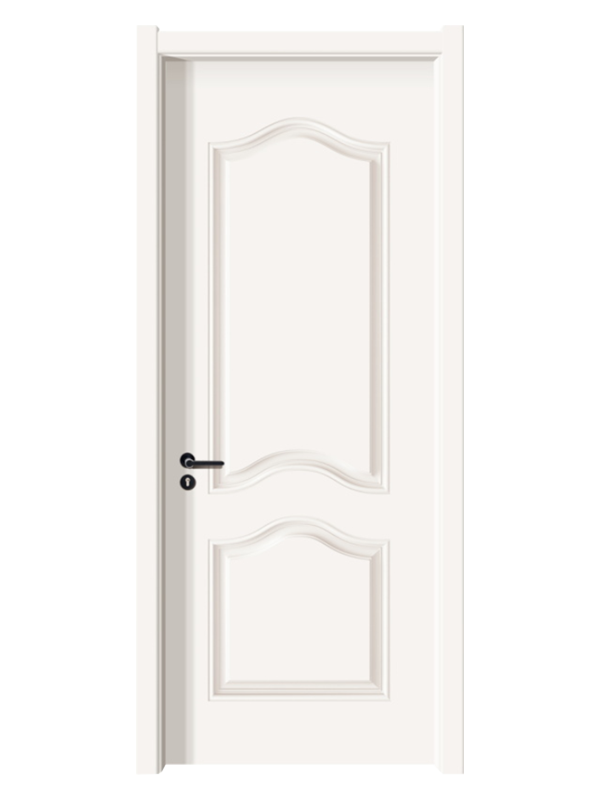 LH-7811 HDF Warm White Panel Wooden Grain Door