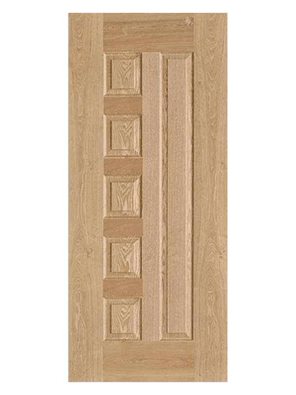 LIHE S-006 Natural Wooden Panel Swing Veneer Door