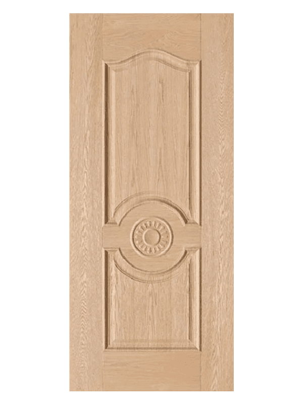 LIHE W1-002 Red Oak Molded 2 Panel Vintage Veneer Door Skin