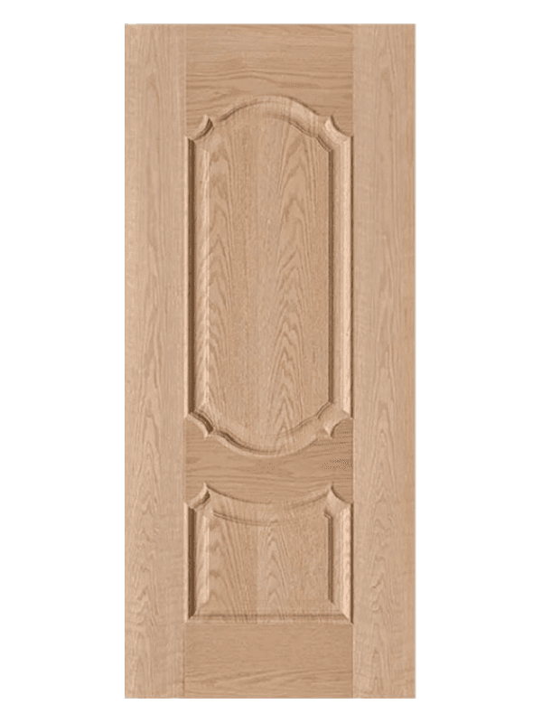 LIHE W1-003 Interior Simple Design Red Oak Wooden Door