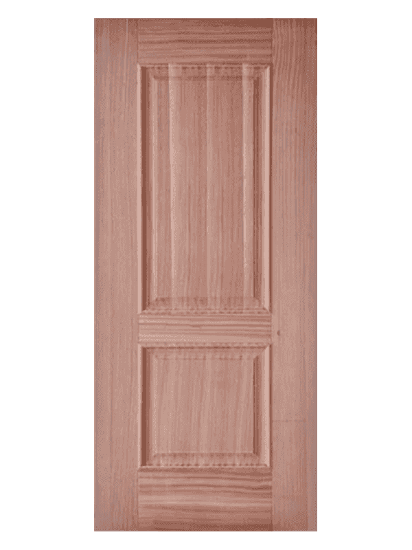 LIHE W1-008 2 Panel Sapele Veneer Door Skin Home Decoration